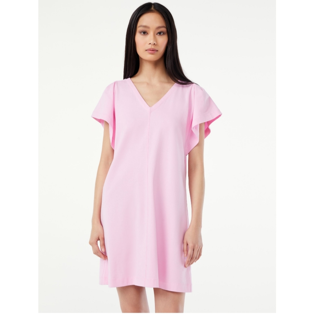 Cover Up, Oversized, NWT, or Nightshirt, Soft Cotton Stretch, Casual, Pink